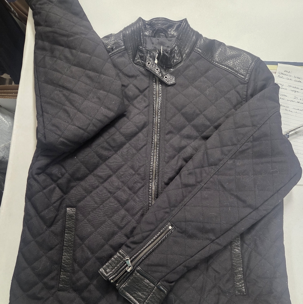 Men's Quilted Black Jacket